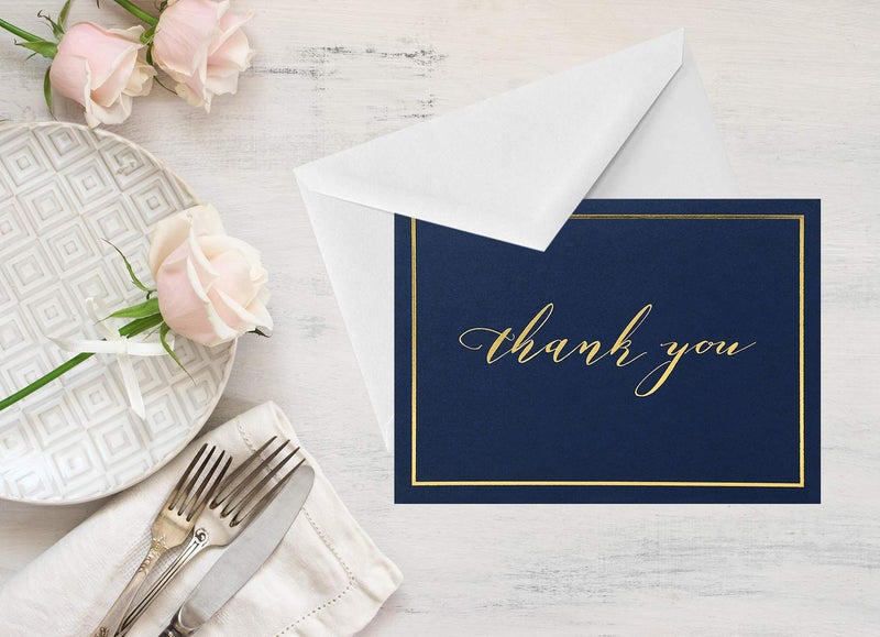 Spark Ink 100 Thank You Cards with Envelopes Bulk| Made in USA | 4 x 6 Personalized Blank Thank You Notes for Graduation 2025, Wedding, Small Business, Bridal & Baby Shower, Funeral - Image 4